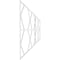 Ekena Millwork Set of Four Panels for 94 1/2"W x 36 1/4"H Fraser Fretwork Wainscot Wall Paneling WPKP18X01X47FSR - alternate 4
